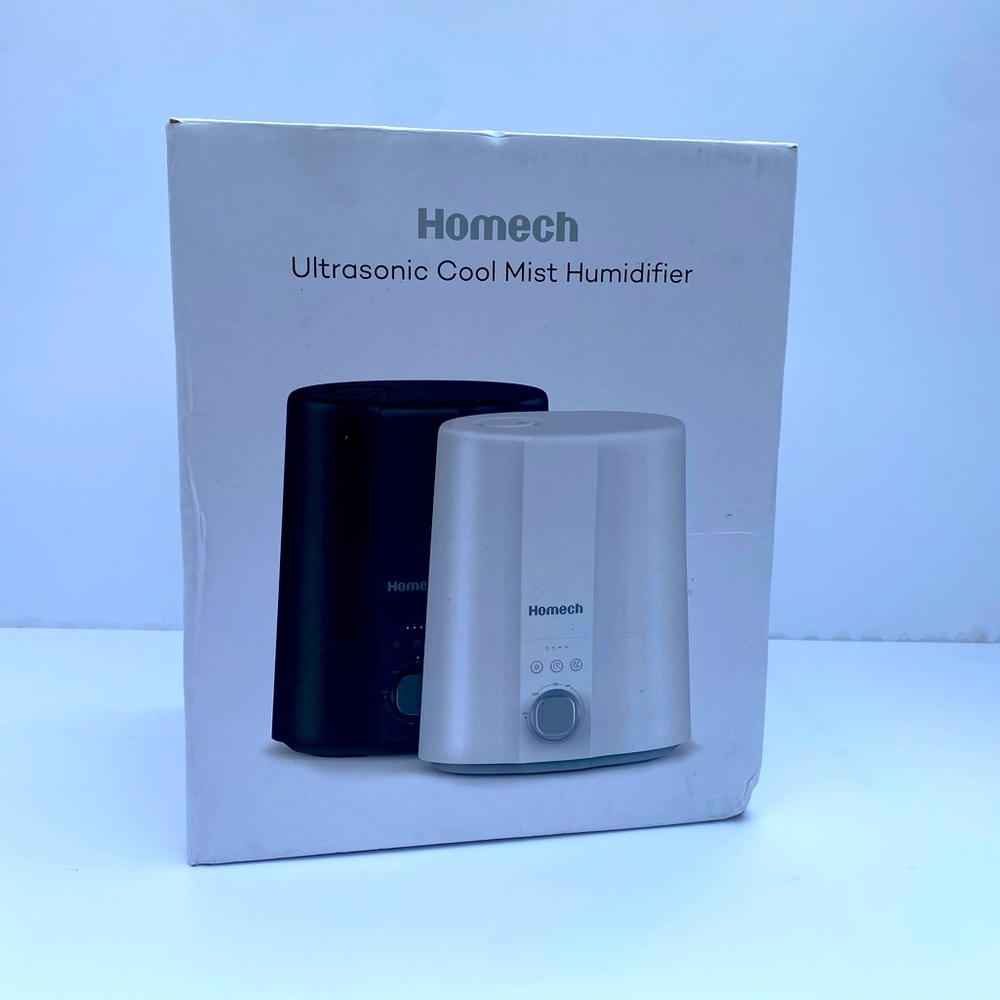 COOL- MIST HUMIDIFIER BY HOMECH IN WHITE